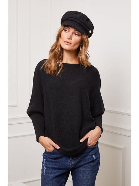 So Cachemire Sweter "Jackson" w kolorze czarnym rozmiar: S. Czarne swetry So Cachemire, s, bez wzorów, z kaszmiru, bez ramiączek. Za 224.52 zł.