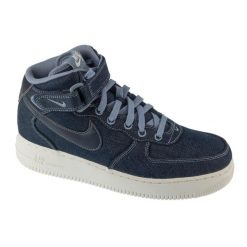 Buty sportowe Sneakersy damskie, Air Force 1 07. Niebieskie buty sportowe lifestyle Nike, bez wzorów, sportowe, bez zapięcia, Nike Air Force. Za 499.99 zł.