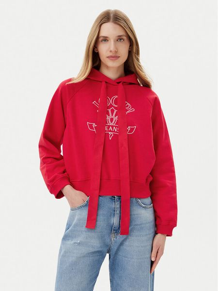 JOOP! Jeans Bluza Tinna 30046176 Czerwony Regular Fit. Czerwone bluzy Joop! Jeans, xl, bez wzorów, z bawełny, bez ramiączek, bez kaptura. Za 389.99 zł.