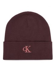 Calvin Klein Czapka LV04F8098G Bordowy. Czerwone czapki zimowe Calvin Klein, bez wzorów. Za 129.99 zł.