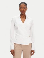 Marciano Guess Bluzka 5GGH06 7299A Biały Regular Fit. Białe bluzki Marciano Guess, z aplikacjami, z bawełny, bez kołnierzyka, bez ramiączek. Za 449.99 zł.