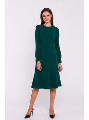 Stylove Sukienka w kolorze ciemnozielonym rozmiar: XL. Zielone sukienki Stylove, xl, bez wzorów, bez kołnierzyka, bez ramiączek, midi. Za 250.94 zł.