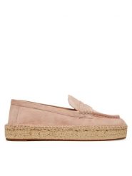 LAUREN RALPH LAUREN Espadryle Luize 802953958009 Różowy. Czerwone espadryle Lauren Ralph Lauren, bez wzorów, ze skóry, bez obcasa. Za 549.99 zł.