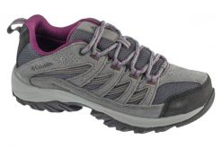 Buty trekkingowe damskie, Crestwood Waterproof. Szare buty trekkingowe Columbia, z materiału, przed kostkę, bez zapięcia. Za 369.99 zł.