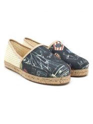 Calceo Espadryle w kolorze granatowym ze wzorem rozmiar: 42. Niebieskie espadryle Calceo, bez wzorów, bez obcasa. Za 158.84 zł.