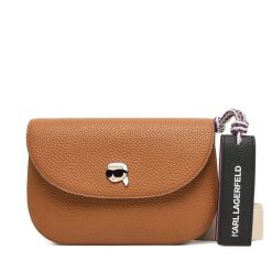 Torebka KARL LAGERFELD. Brązowe listonoszki KARL LAGERFELD, bez wzorów, bez dodatków. Za 619.99 zł.