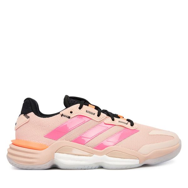 Buty halowe adidas. Czerwone buty sportowe lifestyle adidas, bez wzorów, sportowe, bez zapięcia. Za 597.99 zł.