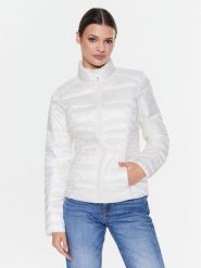 Guess Kurtka puchowa Janis W3RL04 WF5C2 Biały Regular Fit. Białe kurtki Guess, m, z aplikacjami, z puchu, bez kaptura. Za 499.99 zł.