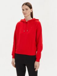 Tommy Hilfiger Bluza Flag WW0WW41245 Czerwony Relaxed Fit. Czerwone bluzy Tommy Hilfiger, xl, bez wzorów, z bawełny, bez kaptura. Za 279.99 zł.
