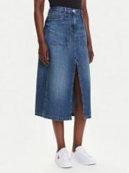 Tommy Jeans Spódnica jeansowa Claire DW0DW21070 Granatowy Regular Fit. Niebieskie spódnice Tommy Jeans, bez wzorów, z bawełny. Za 429.99 zł.
