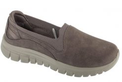 Buty sportowe Sneakersy damskie, Graceful - Leaning In. Szare buty treningowe Skechers, bez wzorów, z materiału, przed kostkę, bez zapięcia, trekkingowe. Za 249.99 zł.