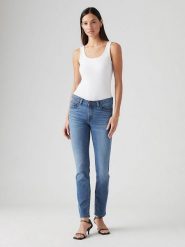 Levi's Dżinsy - Skinny fit - w kolorze niebieskim rozmiar: W26/L30. Niebieskie jeansy Levi's, l, z aplikacjami, klasyczne. Za 154.43 zł.