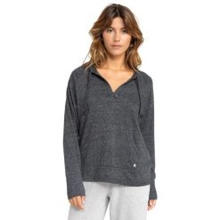 Bluza z kapturem dla Kobiety DESTINATION SURF Czarny. Brązowe bluzy Roxy, bez wzorów, z bawełny, casualowe, bez ramiączek, z kapturem. Za 229.99 zł.
