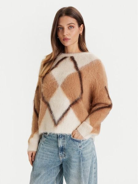 ViCOLO Sweter 55042F Écru Regular Fit. Swetry ViCOLO, bez wzorów, bez ramiączek. Za 549.99 zł.