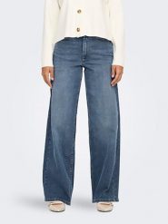 ONLY Dżinsy - Flared fit - w kolorze niebieskim rozmiar: XS/L32. Niebieskie jeansy ONLY, l, z aplikacjami, z bawełny, klasyczne, z podwyższonym stanem. Za 92.64 zł.