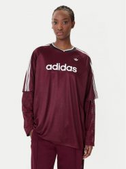 Adidas Bluzka KC6432 Bordowy Oversize. Czerwone bluzki adidas, xs, bez wzorów, z syntetyku, bez kołnierzyka, bez ramiączek. Za 259.99 zł.