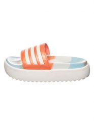 Adidas Klapki "Adilette" w kolorze pomarańczowym rozmiar: 38. Pomarańczowe klapki adidas, bez wzorów, klasyczne, z otwartym noskiem, bez obcasa, na platformie, bez zapięcia. Za 156.24 zł.