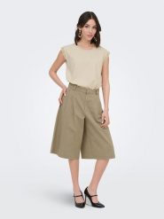 JDY Bermudy "Bianca" w kolorze khaki rozmiar: XS. Brązowe szorty JDY, bez wzorów, z bawełny. Za 80.52 zł.