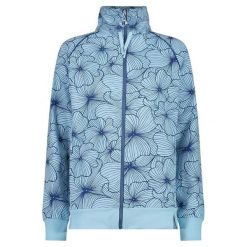 Damski polar CMP. Niebieskie bluzy z polaru CMP, bez wzorów, z bawełny, trekkingowe. Za 274.00 zł.