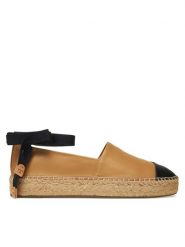 Tory Burch Espadryle 164724 Brązowy. Brązowe espadryle Tory Burch, bez wzorów, ze skóry, bez obcasa. Za 1,399.00 zł.