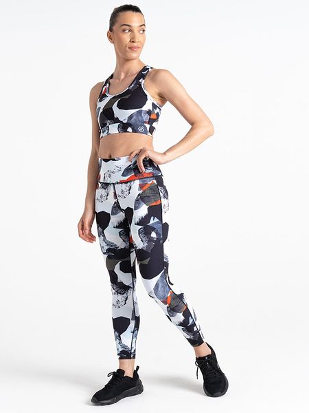 Dare 2b Legginsy sportowe "Influential" w kolorze szaro-białym rozmiar: 52. Białe legginsy Dare 2b, bez wzorów, z materiału, sportowe. Za 52.79 zł.