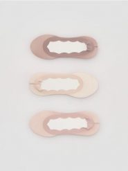 Skarpetki baleriny 3 pack - beżowy. Brązowe skarpetki Reserved, bez wzorów. Za 39.99 zł.