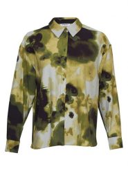 MOSS COPENHAGEN Koszula "Daniella Diena" ze wzorem rozmiar: M/L. Zielone koszule Moss Copenhagen, l, bez wzorów, z wiskozy, bez kołnierzyka, bez ramiączek. Za 131.74 zł.