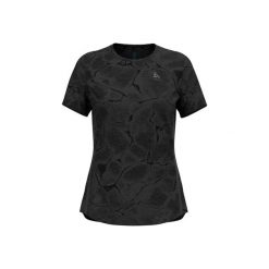 Koszulka damska do biegania ODLO Zeroweight Engineered Chill-Tec. Czarne t-shirty sportowe ODLO, m, bez wzorów, bez ramiączek, do biegania. Za 299.99 zł.