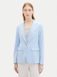 Tom Tailor Marynarka 1040327 Błękitny Regular Fit. Niebieskie marynarki i żakiety Tom Tailor, bez wzorów, z syntetyku, bez ramiączek. Za 379.99 zł.