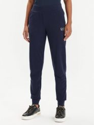EA7 Emporio Armani Spodnie dresowe 8NTP85 TJTXZ 0555 Granatowy Regular Fit. Niebieskie spodnie dresowe EA7 Emporio Armani, bez wzorów, z bawełny. Za 219.99 zł.