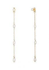 Elli PREMIUM Damskie kolczyki eleganckie z hodowlanymi perłami słodkowodnymi ze srebra próby 925 Sterling Silver Kolczyki 1 ct. Szare kolczyki Elli PREMIUM, z perłą, pozłacane. Za 256.99 zł.