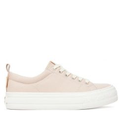 Tenisówki Roxy. Brązowe trampki Roxy, bez wzorów, bez zapięcia. Za 119.99 zł.