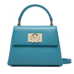 Torebka Furla. Niebieskie torebki klasyczne Furla, bez wzorów, klasyczne, bez dodatków. Za 1,859.00 zł.
