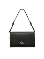 Calvin Klein Torebka Ck Elongated Shoulder Bag K60K612807 Czarny. Czarne torebki klasyczne Calvin Klein, bez wzorów, ze skóry, bez dodatków. Za 309.99 zł.