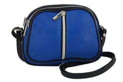 Listonoszka chabrowa BARBERINI'S skórzana 03-30. Niebieskie shopper bag Barberinis, bez wzorów, ze skóry, na ramię, bez dodatków. Za 172.99 zł.