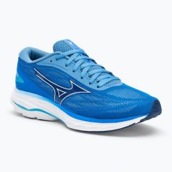 Buty do biegania damskie Mizuno Wave Ultima 15. Białe buty do biegania Mizuno, bez wzorów, bez zapięcia, do biegania, mizuno wave. Za 619.99 zł.