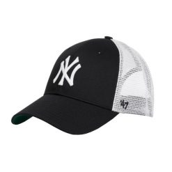 Czapka z daszkiem dla dorosłych 47 Brand MLB New York Yankees Branson Cap. Czarne czapki z daszkiem 47 Brand, bez wzorów, z bawełny, sportowe. Za 89.99 zł.