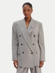 HUGO Marynarka Antegi 50554018 Szary Relaxed Fit. Szare marynarki i żakiety Hugo, bez wzorów, z syntetyku, bez ramiączek. Za 1,549.00 zł.