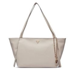 Torebka Guess. Brązowe shopper bag Guess, z aplikacjami, bez dodatków. Za 634.99 zł.