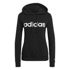 Bluza z Kapturem Essentials Logo Rozmiar S Czarny - GL0635. Białe bluzy adidas, s, bez wzorów, sportowe, bez ramiączek, z kapturem. Za 199.00 zł.