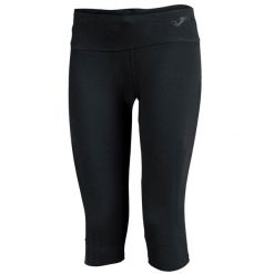 Legginsy do biegania damskie Joma Latino II 3/4. Czarne legginsy Joma, bez wzorów, z bawełny. W wyprzedaży za 115.45 zł.