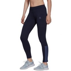 Damskie legginsy adidas Essentials Fitted 7/8, wysoka talia, bawełna z elastanem. Białe legginsy adidas, bez wzorów, z bawełny, sportowe. Za 112.99 zł.