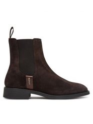 Gant Sztyblety 33553426 Brązowy ciemny. Brązowe botki Gant, bez wzorów, ze skóry, bez obcasa, na płaskiej podeszwie, bez zapięcia. Za 719.99 zł.