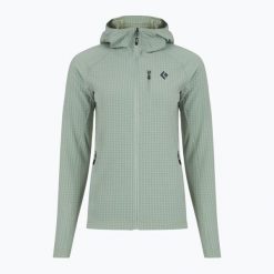 Bluza trekkingowa damska Black Diamond Coefficient Storm. Zielone bluzy Black Diamond, bez wzorów, sportowe, bez ramiączek, bez kaptura. Za 589.99 zł.