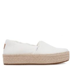 Espadryle Toms. Białe espadryle TOMS, bez wzorów, bez obcasa. Za 389.99 zł.