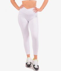 Damskie legginsy Givova ECO. Białe legginsy Givova, bez wzorów, z elastanu, eleganckie, długie. Za 165.25 zł.