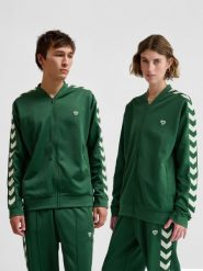 Bluza dresowa zapinana na zamek błyskawiczny Hummel Archive Regular Poly. Zielone bluzy Hummel, s, bez wzorów, z bawełny, bez kaptura, na fitness i siłownię. Za 208.22 zł.