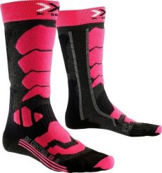 Skarpety narciarskie dla kobiet X-Socks Ski Control 2.0. Szare skarpetki X-Socks, bez wzorów, z dzianiny. Za 55.00 zł.