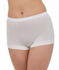 Bokserki damskie classic z wełną Brubeck COMFORT MERINO. Czarne bokserki damskie Brubeck, bez wzorów, z dzianiny. Za 61.99 zł.