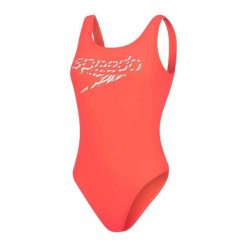Strój kąpielowy damski Speedo Logo Deep. Białe stroje jednoczęściowe Speedo, bez wzorów, sportowe. Za 89.99 zł.